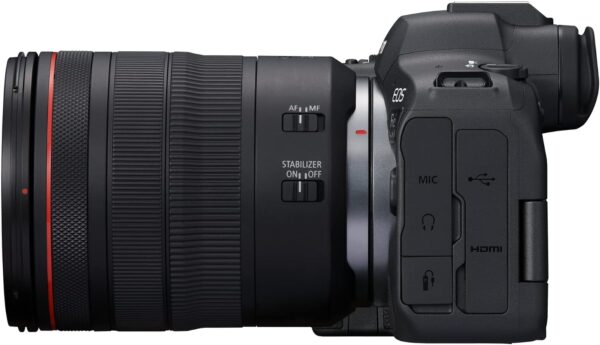 Canon EOS R6 Mark II spiegellose Kamera RF24-105mm F4 L USM Objektiv-Kit, integrierte Hybridkamera, 24,2 Megapixel CMOS-Sensor. Foto- und Videokamerafunktionen, RF-Montage, Schwarz – Image 2