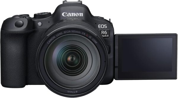 Canon EOS R6 Mark II spiegellose Kamera RF24-105mm F4 L USM Objektiv-Kit, integrierte Hybridkamera, 24,2 Megapixel CMOS-Sensor. Foto- und Videokamerafunktionen, RF-Montage, Schwarz – Image 4