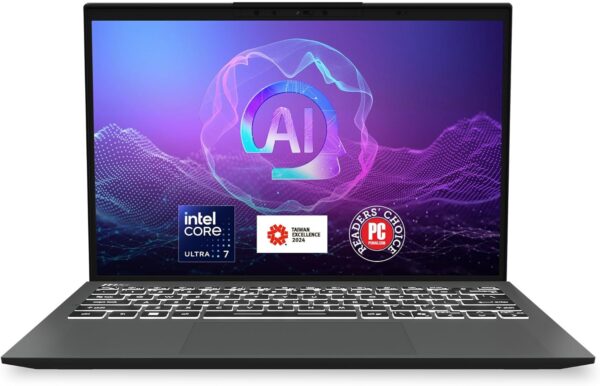 MSI Prestige 13 AI+ Evo (2024) 13.3“ 2.8K OLED Business Laptop: Intel Core Ultra 7-258V, Arc Graphics, 32GB LPDDR5x, 2TB NVMe SSD, Thunderbolt 4, WiFi 7, Win 11 Maison: Stellar Grau A2VMG-019US