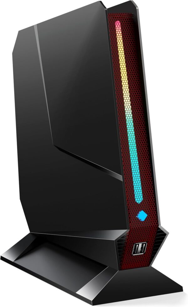 T1-Pro Mini Gaming PC Core i9-13900H/RTX4060 8G GDDR6, Mini Gaming Computer 32GB RAM DDR5-5200,1TB PCIe4.0 SSD,Einstellbare RGB Beleuchtung,WiFi6E/BT5.3/2.5G LAN/USB-C 4K@60Hz Win11 Pro Mini Desktop PC