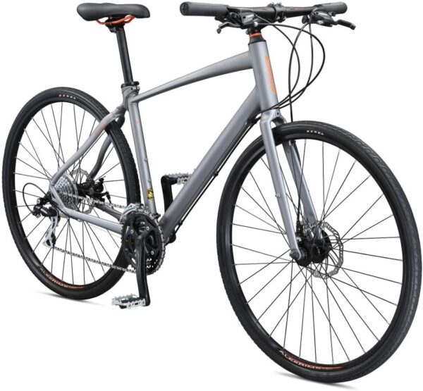 Schwinn Vantage Hybrid-Fahrrad für Damen und Herren, 21- oder 24-Gang-Antrieb, Aluminiumrahmen, flache Stange, Scheibenbremsen, Smooth-Ride-Technologie